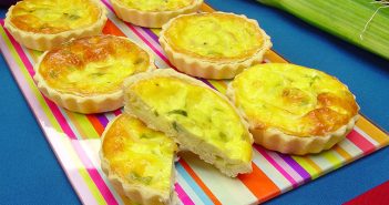 Miniquiche de alho-poró