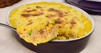 Escondidinho com creme de milho