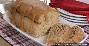Pão de churros com doce de leite